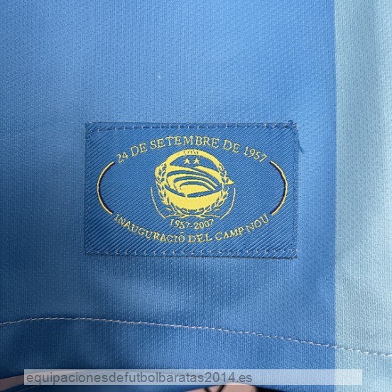 Nuevo 2ª Camiseta Barcelona Retro 2007 2008 Azul Baratas